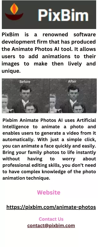 AI photo animation