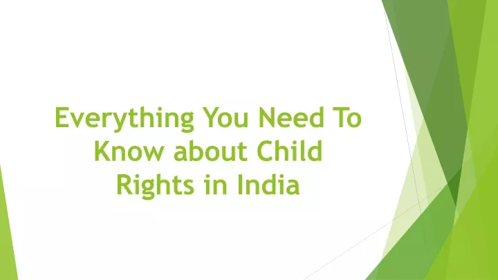 everything you need to know about child rights in india