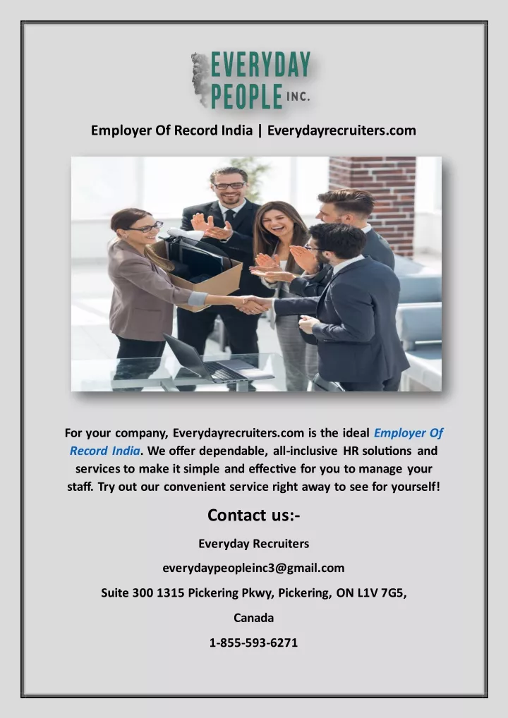 employer of record india everydayrecruiters com