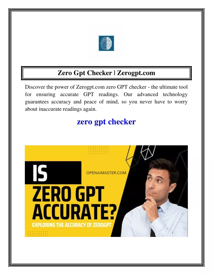 zero gpt checker zerogpt com