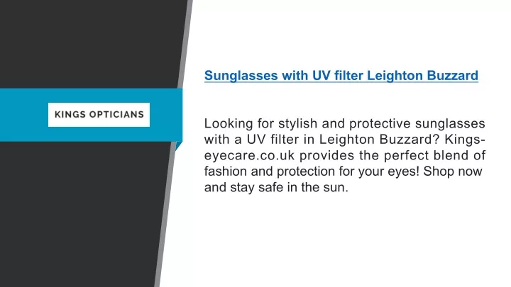 sunglasses with uv filter leighton buzzard