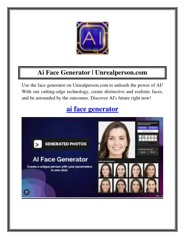 ai face generator unrealperson com