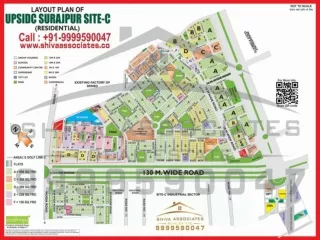 Layout Plan Of Surajpur Site- C Greater Noida HD Map | Shiva Associates