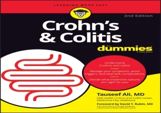 ❤READ ⚡PDF Crohn's and Colitis For Dummies