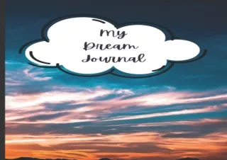 ❤READ ⚡PDF Dream Journal: Clouds Glossy Cover. Wedding Gift/Birthday Gift/Christ