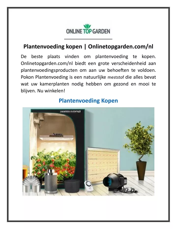 plantenvoeding kopen onlinetopgarden com nl