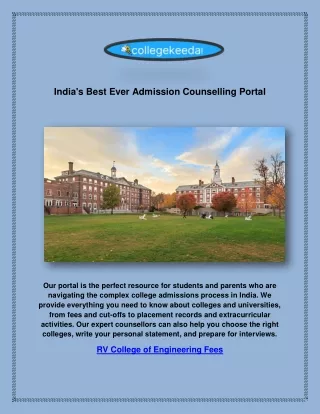 India's Best Ever Admission Counselling Portal