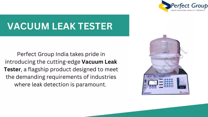 vacuum leak tester