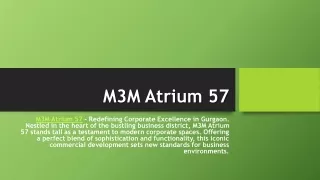 M3M Atrium 57