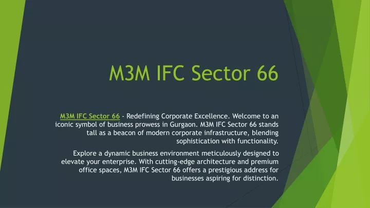 m3m ifc sector 66