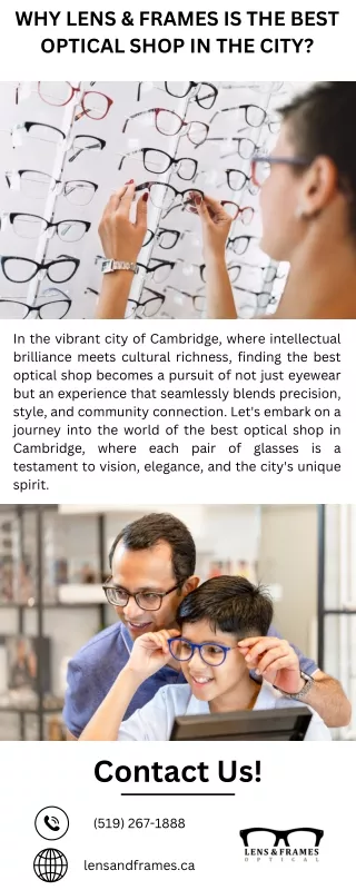 The Best Optical Shop in the Cambridge