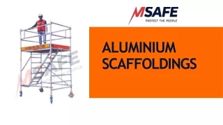 Aluminum scaffolding on rent