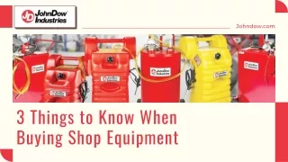 Unleash Your Dream Shop 3 Tips for Choosing the Best Equipment