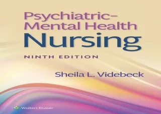 ❤READ ⚡PDF Psychiatric-Mental Health Nursing