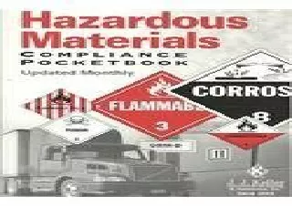 ⚡PDF ✔DOWNLOAD Hazardous Materials Compliance Pocketbook (122ORS)