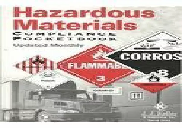 PPT - ⚡PDF DOWNLOAD Hazardous Materials Compliance Pocketbook (122ORS