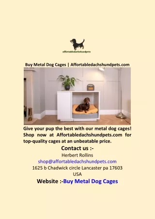 Buy Metal Dog Cages  Affortabledachshundpets com