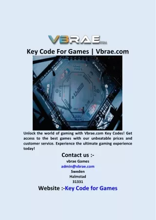 Key Code For Games  Vbrae com