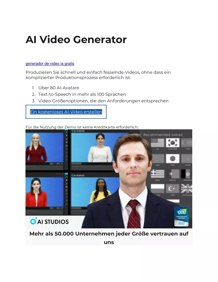 ai video generator