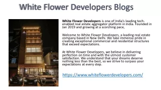 White Flower Developers Blog