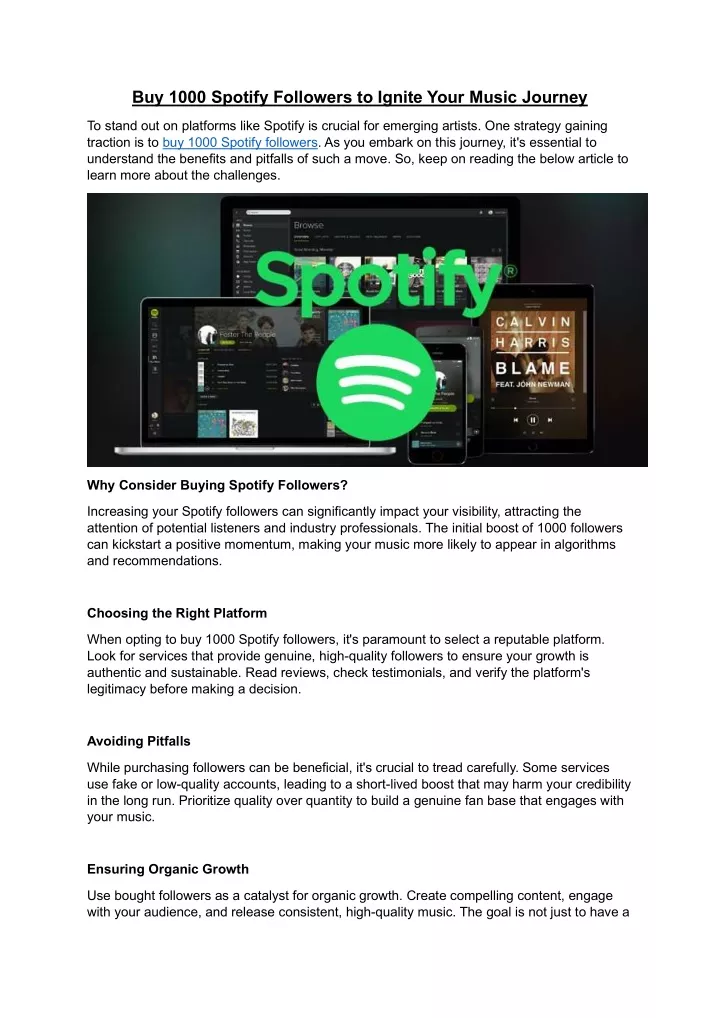 buy 1000 spotify followers to ignite your music