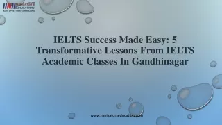 IELTS coaching classes in Gandhiinagar - Navigator's Education