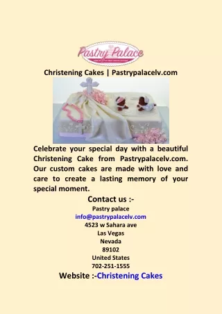 Christening Cakes  Pastrypalacelv com