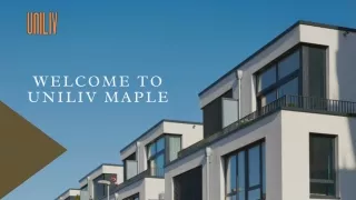 welcome to uniliv maple