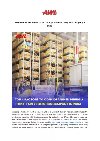 top 4 factors to consider when hiring a third