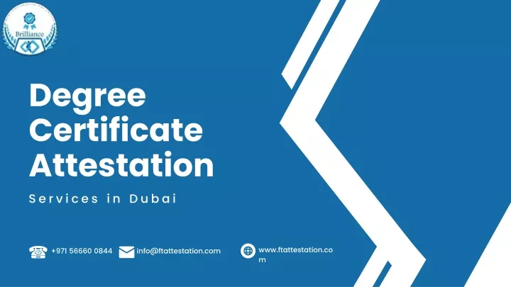 degree certificate attestation