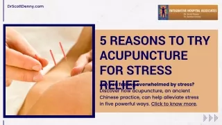 5 Reasons Acupuncture Is Your Stress Relief Solution