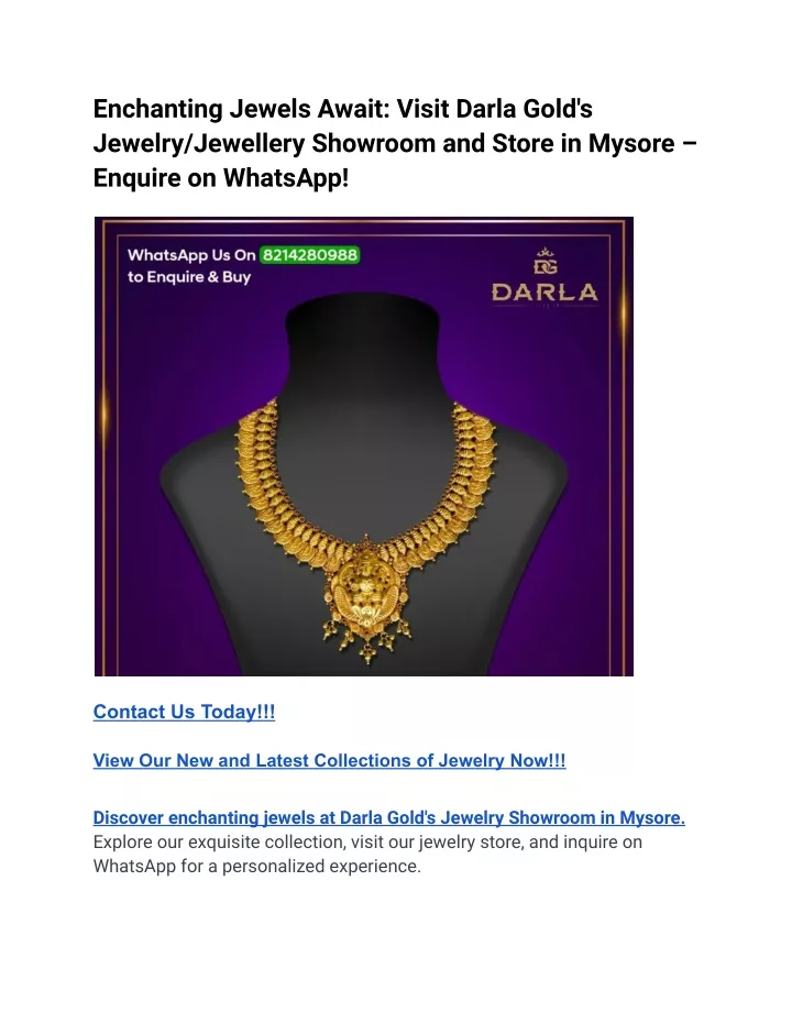 enchanting jewels await visit darla gold