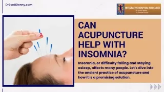 Is Acupuncture Effective for Alleviating Insomnia