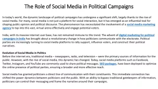 The Role of Social Media in Political Campaigns