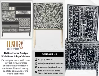 define home design with bone inlay cabinets