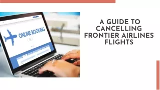 How to Cancel Your Frontier Flight?
