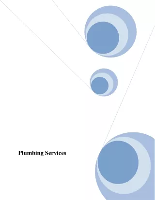 plumbing services