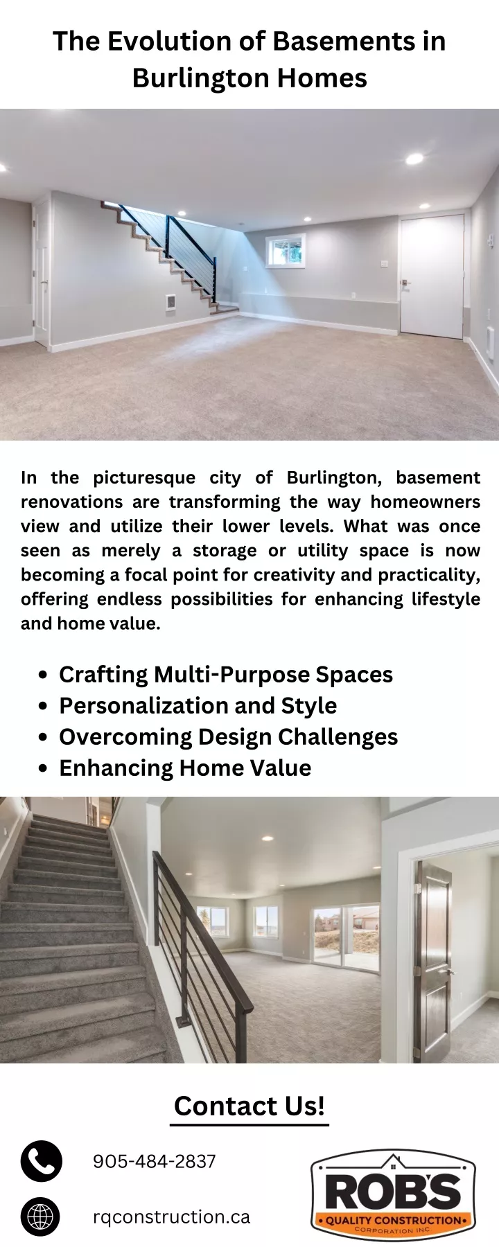 the evolution of basements in burlington homes