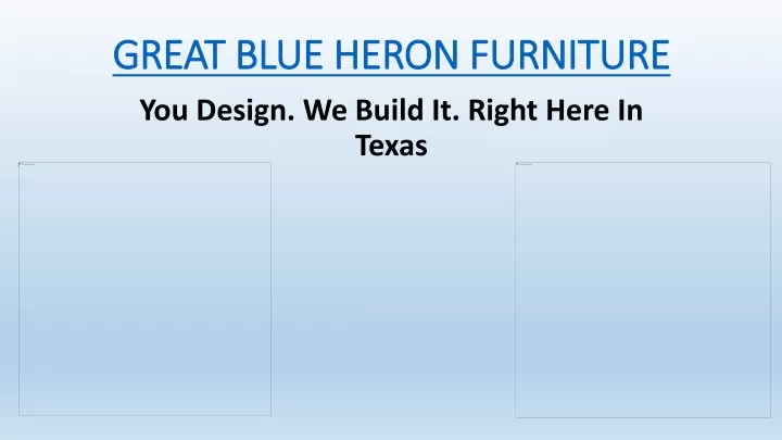 great blue heron furniture