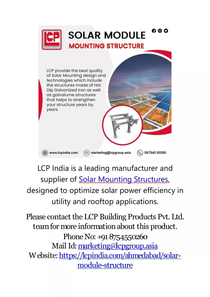 lcp india is a leading manufacturer and supplier