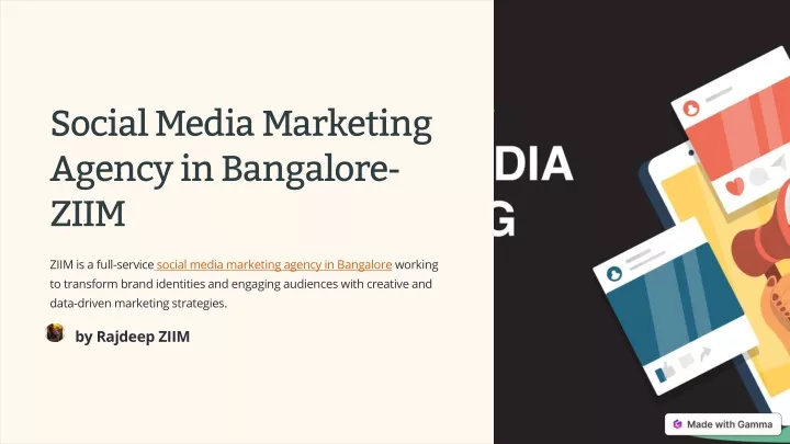 social media marketing agency in bangalore ziim