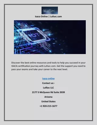 isaca online lufsec com