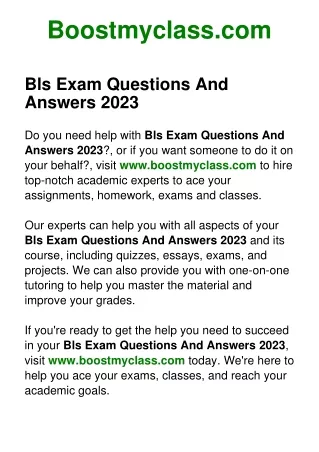 Bls Exam Questions And Answers 2023