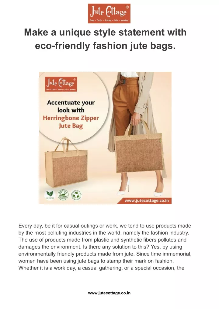 make a unique style statement with eco friendly