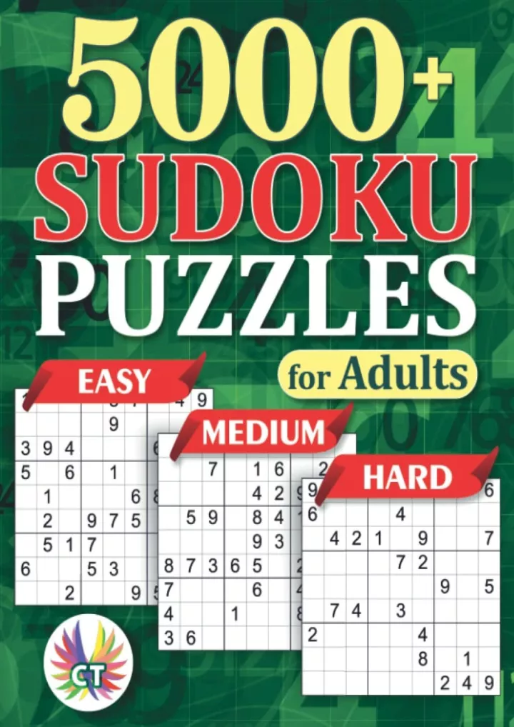 Ppt Download⭐⚡pdf 5000 Sudoku Puzzles For Adults Easy Medium And Hard With Full Solutions 4579