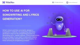 how to use ai for songwriting and lyrics generation