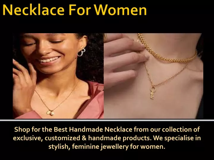 shop for the best handmade necklace from