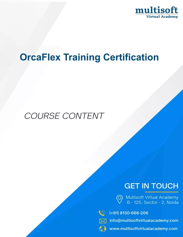 orcaflex training certification
