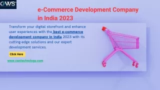 Unlock Top E-Commerce Development Company in India