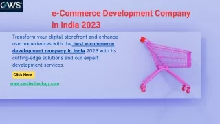e commerce development company in india 2023